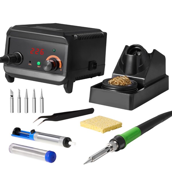 Happybuy Soldering Iron Station, 75W Digital Display Soldering Station Kit,