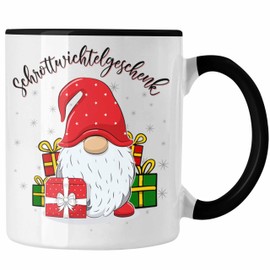 Trendation - Scrap Gnome Gift for Women Coworkers Gift Secret Santa Christmas Gnome Figure Gift Idea Scrap Gnomes (Black)