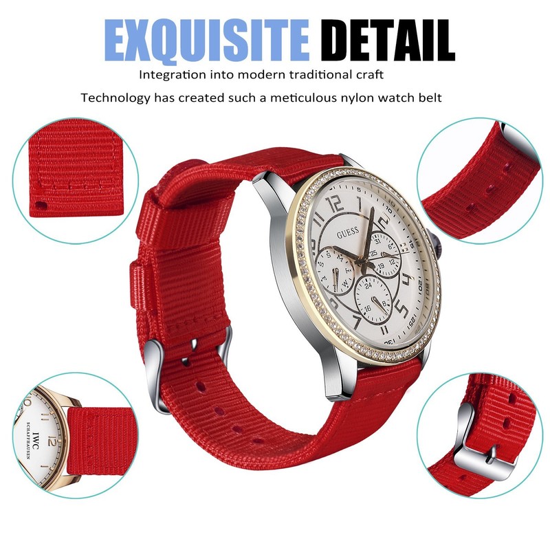 OLLREAR Fabric Watch Strap Watch Strap Replacement Strap Watch Belt