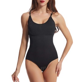 fourfivesix Haru Women's Shapewear Bodysuit, Compression Inner Shaper, Adjustable Shoulder Strap Length, Body Shaper, Diet, Waist Cincher, Thin, Butt Lift, Bust Lift, Breathable, Stretchy, Body