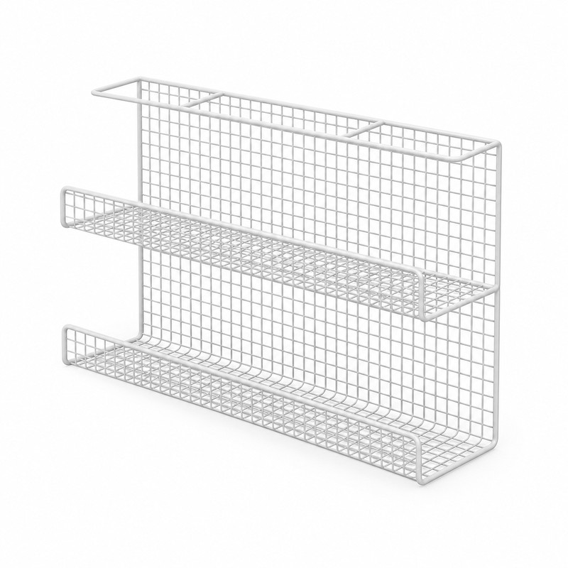 Under-Desk Cable Management Tray for Cord & Power Strip Storage
