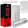 BBQ Net Tube - 2 Pack Rolling BBQ Basket, Quadratisches