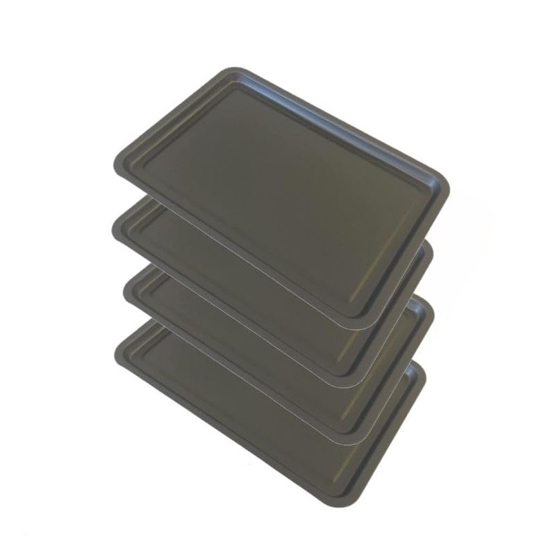 Chabrias Set of 4 Large Oven Baking Trays, 35 x