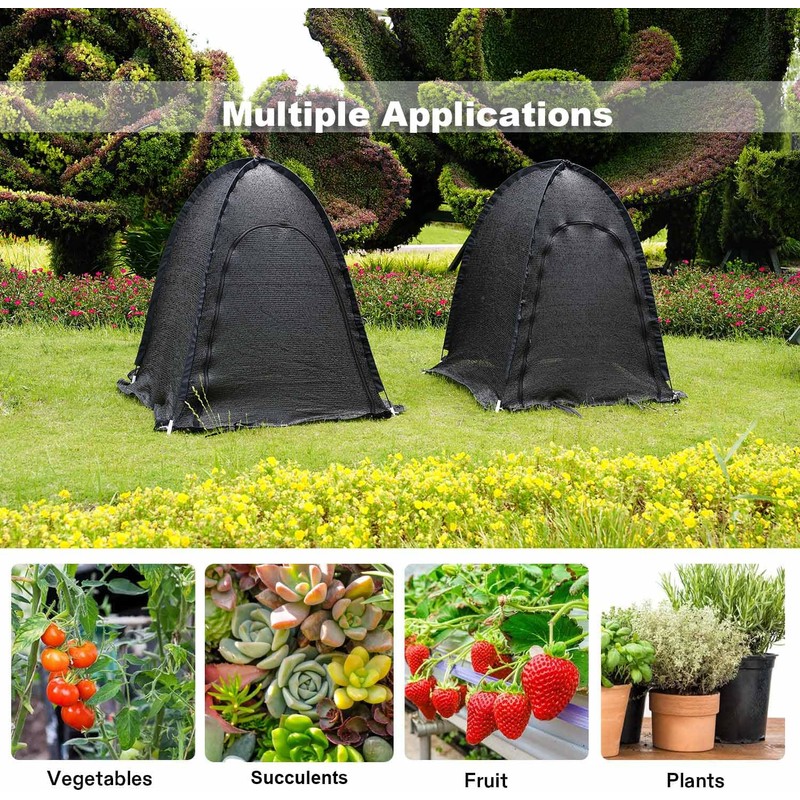 Porayhut Pop up Sunshade Cloth Pack of 3,Easy Open Crop