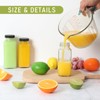 SZUAH 8 oz Glass Juice Bottles with Lids 6 Pack,Reusable