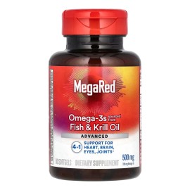 Megared Omega 3 Suplemento Aceite Pescado Y Krill 80 Capsula Sabor Sin Sabor