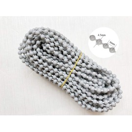 Luanxu Cadena de persianas enrollables de 10 Metros con 10 Conectores para persianas enrollables, de Nido de Abeja, Romanas, venecianas, Verticales y Accesorios de reparación de persianas (Gris)