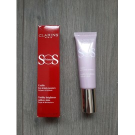 CLARINS SOS Face Primer LAVENDER Brightens Sallow Skin 1oz