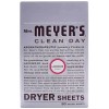 Mrs Meyers Dryer Sheets Clean Day Lavender - 80 Ct