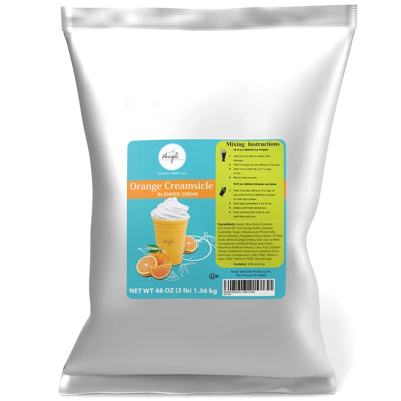 Angel Specialty Products, Blended Smoothie, Frappe Powder Mix, Orange Creamsicle