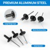 Besitu 210Pcs Black Pop Rivets Assortment Kit, 1/8" 3/16" 1/4"