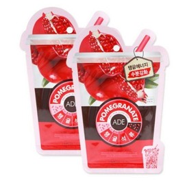 Mediheal Tangtang Pomegranate이드 Mask Pack Collagen Mask, 1 Pack, 10 Packs / 메디힐 탱탱석류 에이드 마스크팩 콜라겐 마스크, 1개, 10개입