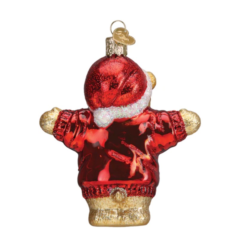 Old World Christmas I Love You More Bear Ornament