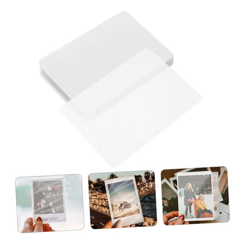 jojofuny 100pcs Sheets Clear Laminating Sheets for Photos and Documents