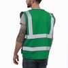Dib Safety Reflective Vest High Visibility with Pockets and Zipper,