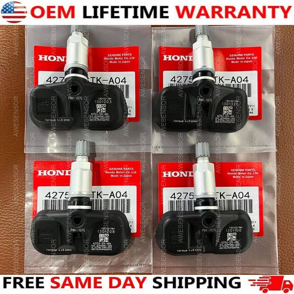 Original OE 4PCS TPMS Genuine 42753STKA04 PMV-107G OEM For Acura