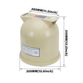 178561 Almond Lid Assembly Replacement, Compatible with Pen-tair Clean & Clear and Pre-dator Pool and Spa Cartridge Filters, Fits CC75, CC150, CC200, 75/150/200 Sq Ft Models, 12-Inch Filter Cover