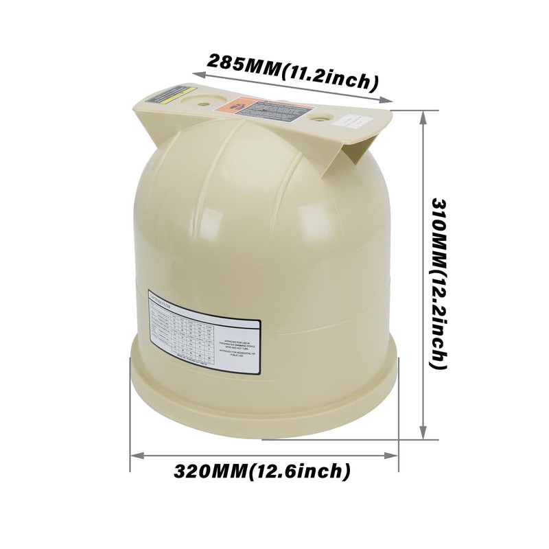 178561 Almond Lid Assembly Replacement, Compatible with Pen-tair Clean &