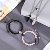 FDEETY 4 Pieces Jewellery Set Couple Bracelet Necklace Women Men