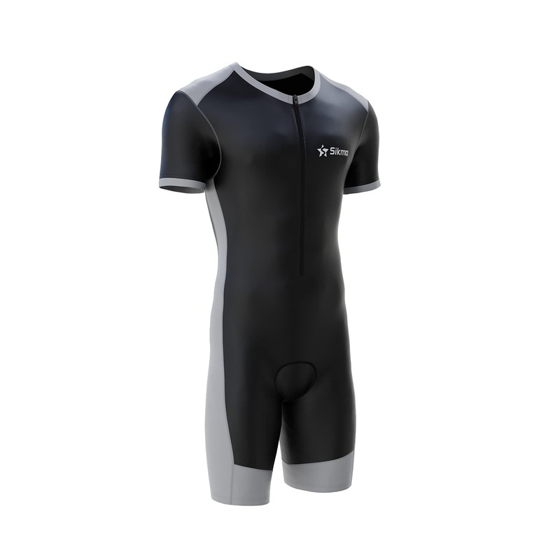 Sikma Tuta da ciclismo da uomo imbottita, monopezzo, Trisuit, top