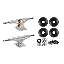 Independent 169 (9.12") Skateboard Trucks 56mm Black Wheels and Bearings Combo Package
