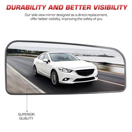 Driver Left Side Heated Lower Mirror Glass for Towing Type Mirror for Ford F150 Truck 2015-2020, Ford F250 F350 Super Duty F450 F550 Truck 2017-2020