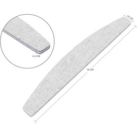 Red Ember Professional Nail Files | 10 Pieces Double Sided Emery Plate | Nail Styling Tools for Natural, Gel, Acrylic Nails | Manicure and Pedicure Accessories | Coarse to Fine (Grey, Grit