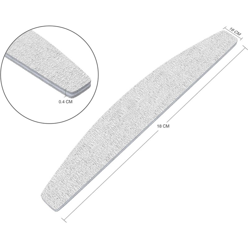 Red Ember Professional Nail Files | 10 Pieces Double Sided