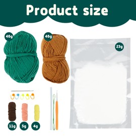 Crochet Set for Beginners, Crochet Set with Crochet Hooks Yarn and Video Creative Knitting Set Craft Set Crochet Set for Beginners Adults Suitable for Adults Craft Beginners and Craft Enthusiasts