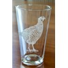 HullSpeed Designs Pheasant Engraved Pint & Beer Glasses (Set of