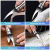 CoguZed 2-Piece Stainless Steel Shrimp Deveiner and Peeler Tool Set,
