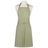Now Designs Cotton Chef's Kitchen Apron, Solid Sage Green 28