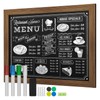 SHANTRA 36"x24" Magnetic Chalkboard - Wooden-Framed Large Blackboard For Homes