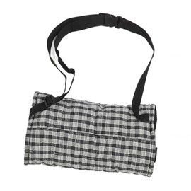 Hand Warmer Pouch Soft Comfortable Warm Adjustable Strap Hand Muffs Hand Warming Pouch Bag with Zippered Storage Pocket Black and White