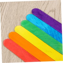 Operitacx Wooden Craft Sticks DIY Popsicle Sticks 100pcs for Craft Perfect for Boys and Girls