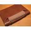 Geslun Genuine Leather Portfolio with Hidden Handle, Front Pocket, Business