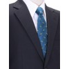[COLORATA] Carolata Dinosaur Ancient Biological Pattern Necktie (100% Silk /