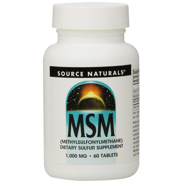 MSM 1000mg Source Naturals, Inc. 60 Tabs
