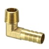 sourcing map Brass Nozzle Hose Pipe Connection 90 Degree Angle