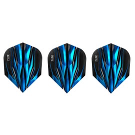 Harrows Fire Dart Flights - Standard - 5 Sets (15 Flights) (Aqua)