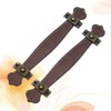 COHEALI 2pcs Vintage Replacement trunk handles leather cabinet handles drawer
