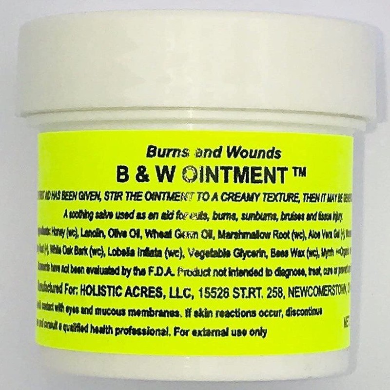 Konvalia Naturals B&W Ointment - Burn and Wound Ointment -