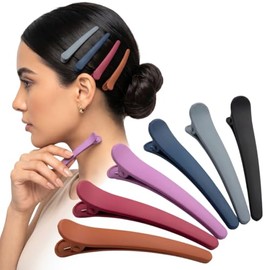 6 Pinzas Sujetar Cabello Peinado Corte Pelo Clips Estilista Broches Cabello Mujer Clip para Estetica Pinzas Antideslizante