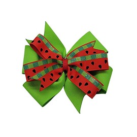 Watermelon Hair Bow (two layer alligator clip)