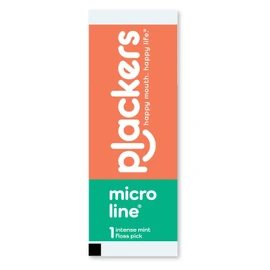 Plackers® Micro Line® Floss Picks - Intense Mint, Floss Fiber Made Without PTFE, 500 Count