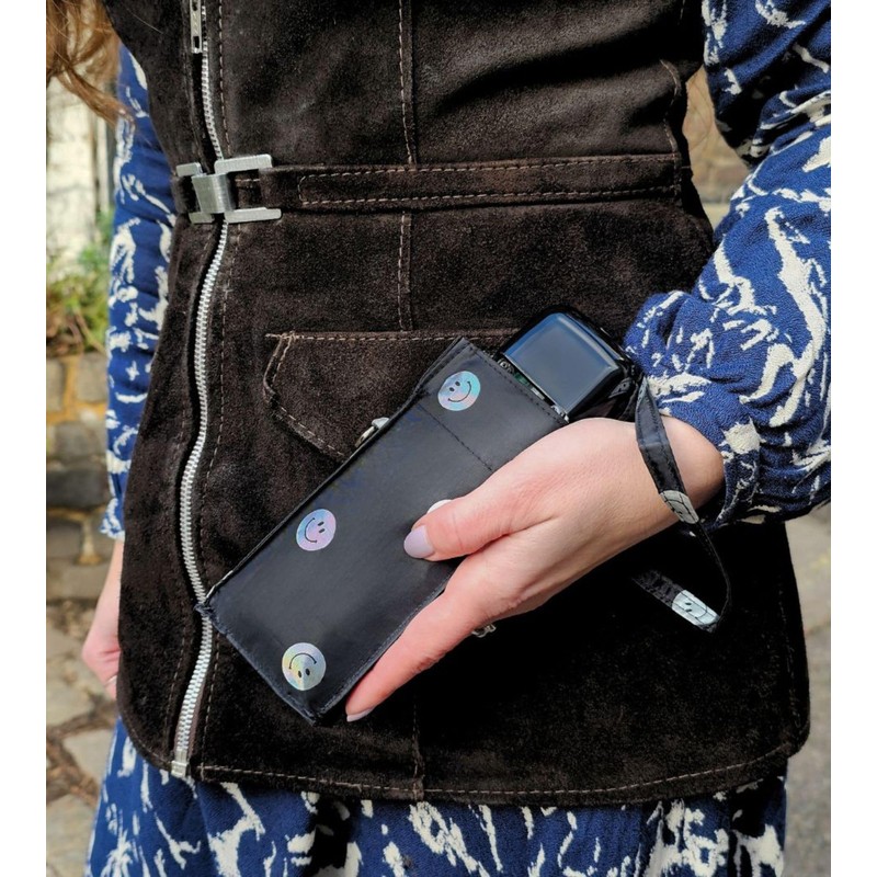 Fulton Tiny-2 Umbrella, Compact Lightweight Travel Umbrella (Smiley Spot)