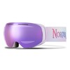 Nordik Loki Ski Goggle Winter Snow Goggles (Matte Purple/Crystal Pink