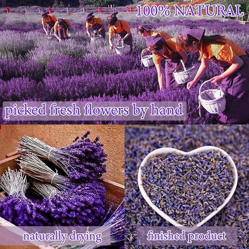 20 Bags Dried Flowers,100% Natural Dried Flowers Herbs Kit for