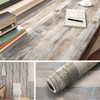 Livelynine 15.8x197" Distressed Wood Grain Contact Paper Waterproof Wall Paper