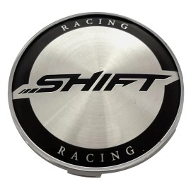 Shift Racing c-d01-1 (4 PACK) Shift Racing Black / Silver Wheel Center Cap
